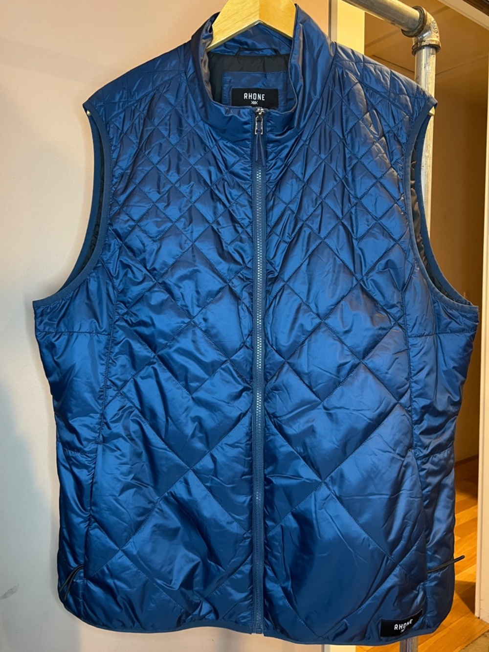 Rhône Men's Tundra Blue Quilted Vest Sz. 2XL